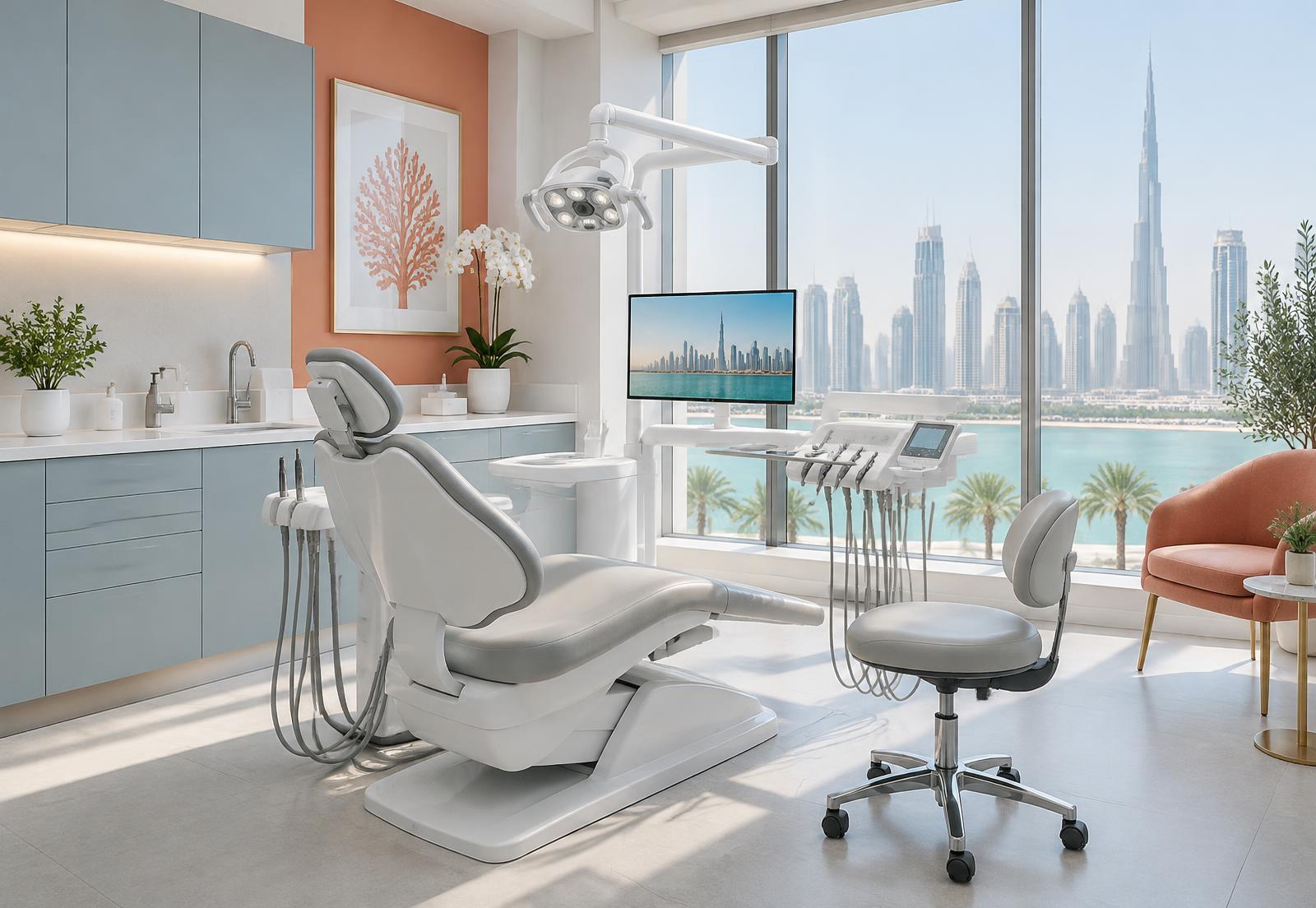 Bright modern dental treatment room